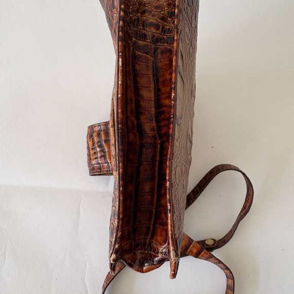 Brahmin Vintage Brown Leather Crossbody Bag - Picture 10 of 11